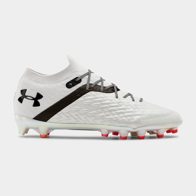 Under Armour Clone Blur MC - Panske Kopačky - Biele/Metal Strieborne